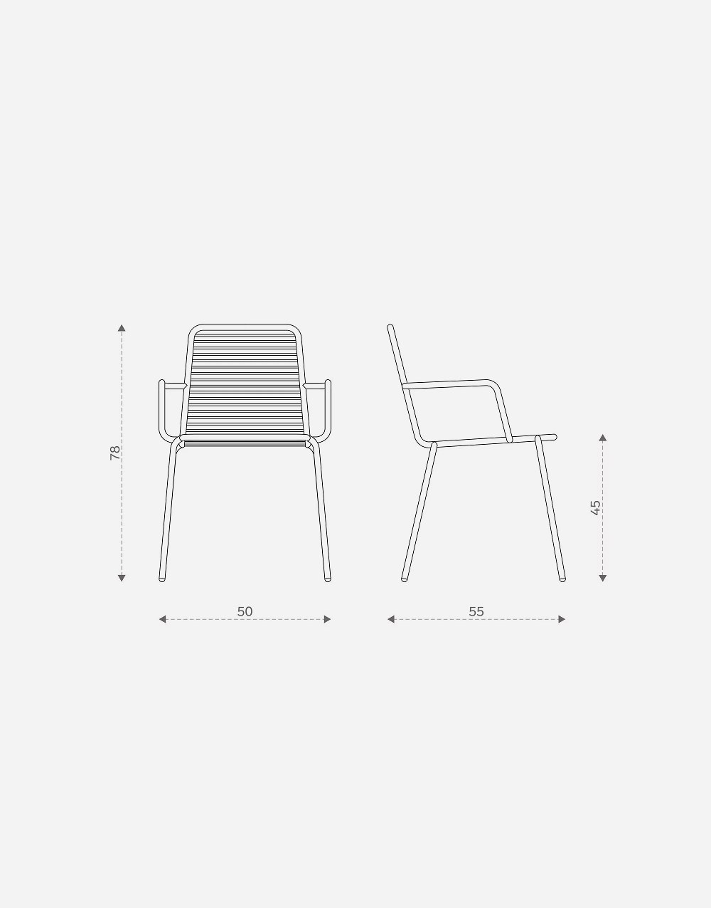Outdoor Chair With Armrests - Görsel 3
